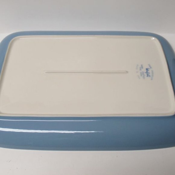 Winfield China BLUE BAMBOO 14 1/2 Inch Rectangular Serving or Meat Platter, USA - Picture 4 of 5